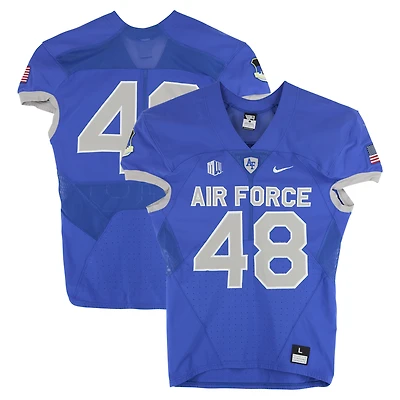 Air Force Falcons Team-Issued #48 Royal Nike Jersey from the Football Program - Size L