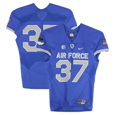 Air Force Falcons Team-Issued #37 Royal Nike Jersey from the Football Program - Size L
