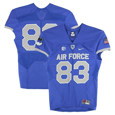 Air Force Falcons Team-Issued #83 Royal Nike Jersey from the Football Program - Size L