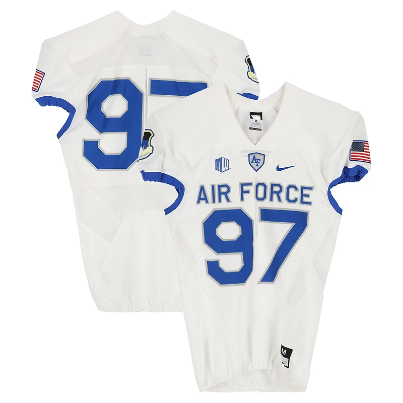 Air Force Falcons Team-Issued #97 White Nike Jersey from the Football Program - Size M