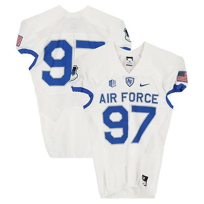 Air Force Falcons Team-Issued #97 White Nike Jersey from the Football Program - Size M
