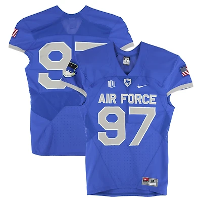 Air Force Falcons Team-Issued #97 Royal Nike Jersey from the Football Program - Size M