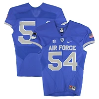 Air Force Falcons Team-Issued #54 Royal Nike Jersey from the Football Program - Size L