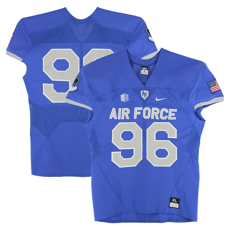 Air Force Falcons Team-Issued #96 Royal Nike Jersey from the Football Program - Size XL