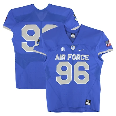 Air Force Falcons Team-Issued #96 Royal Nike Jersey from the Football Program - Size XL