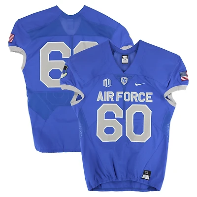 Air Force Falcons Team-Issued #60 Royal Nike Jersey from the Football Program - Size XL