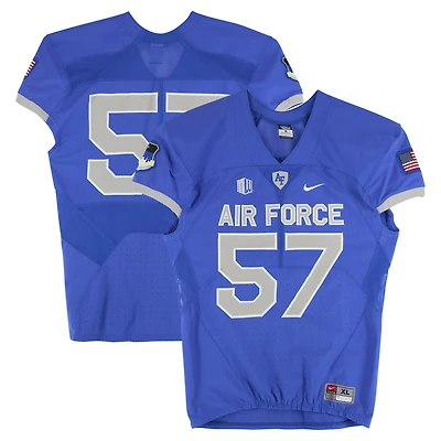 Air Force Falcons Team-Issued #57 Royal Nike Jersey from the Football Program - Size XL