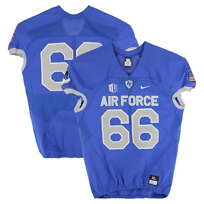Air Force Falcons Team-Issued #66 Royal Nike Jersey from the Football Program - Size XL