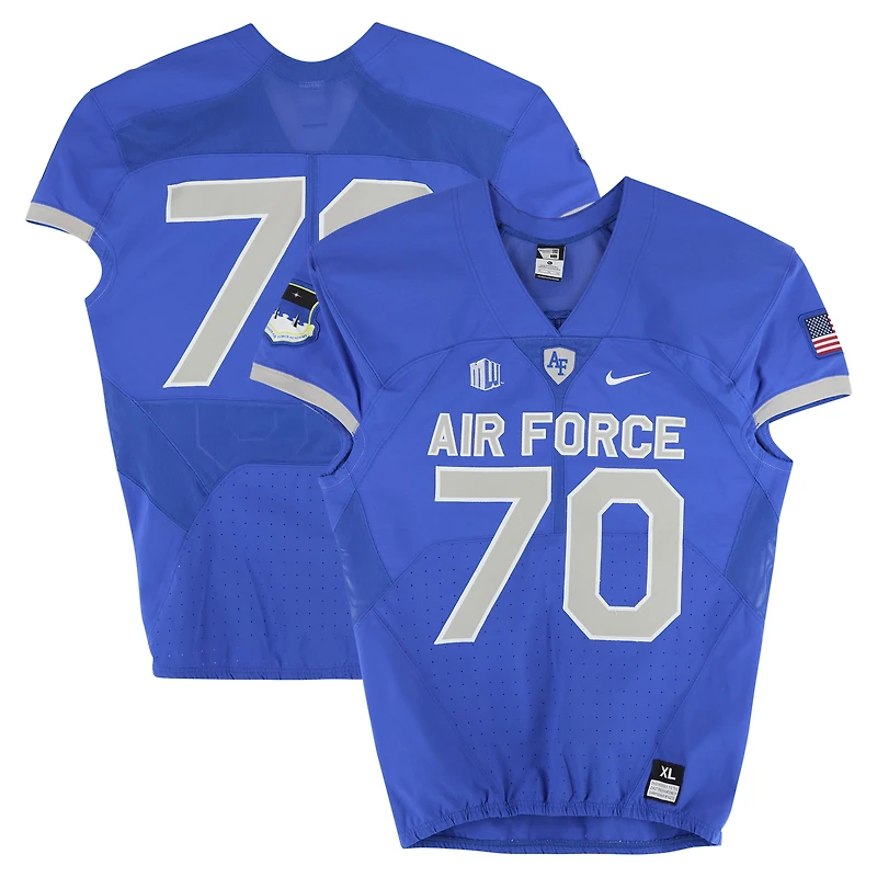 Air Force Falcons Team-Issued #70 Royal Nike Jersey from the Football Program - Size XL
