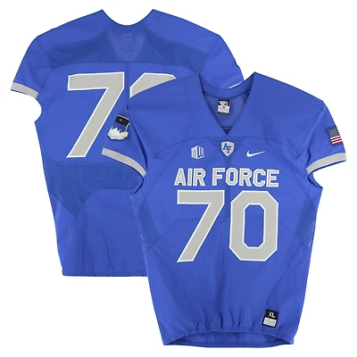 Air Force Falcons Team-Issued #70 Royal Nike Jersey from the Football Program - Size XL