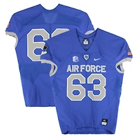 Air Force Falcons Team-Issued #63 Royal Nike Jersey from the Football Program - Size XL