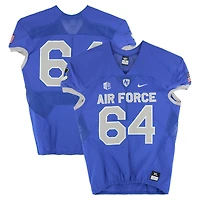 Air Force Falcons Team-Issued #64 Royal Nike Jersey from the Football Program - Size XL