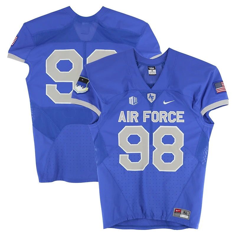 Air Force Falcons Team-Issued #98 Royal Nike Jersey from the Football Program - Size XL