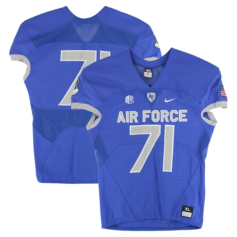 Air Force Falcons Team-Issued #71 Royal Nike Jersey from the Football Program - Size XL