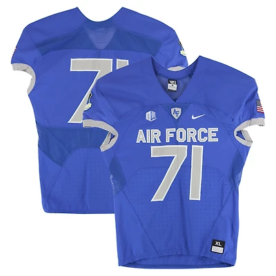 Air Force Falcons Team-Issued #71 Royal Nike Jersey from the Football Program - Size XL
