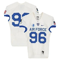 Air Force Falcons Team-Issued #96 White Nike Jersey from the Football Program - Size M