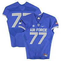 Air Force Falcons Team-Issued #77 Royal Nike Jersey from the Football Program - Size XL
