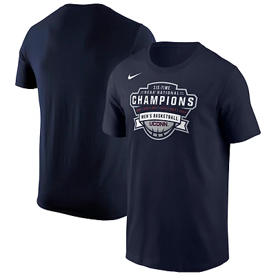 Men’s Nike Navy UConn Huskies Six-Time NCAA National Champions Basketball T-Shirt