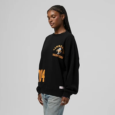 Women's Mitchell & Ness Black Tennessee Volunteers Multi-Hit Sweatshirt