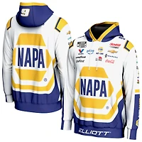 Men's ProSphere White Chase Elliott All Over Print Pullover Hoodie