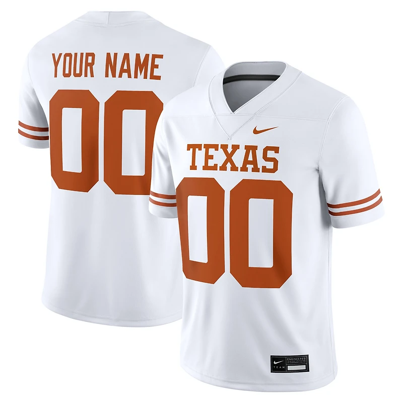 Men's Nike White Texas Longhorns Custom Game Jersey