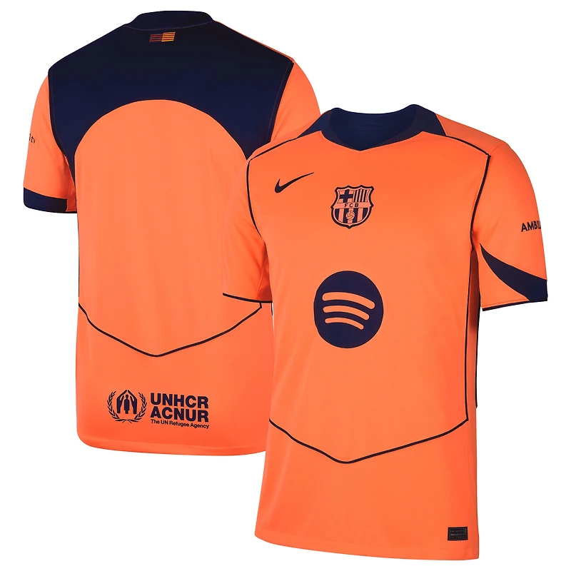 Men's Nike  Orange Barcelona 2025/26 Third Replica Jersey