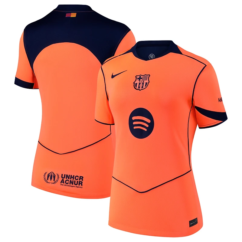 Women's Nike  Orange Barcelona 2025/26 Third Replica Jersey