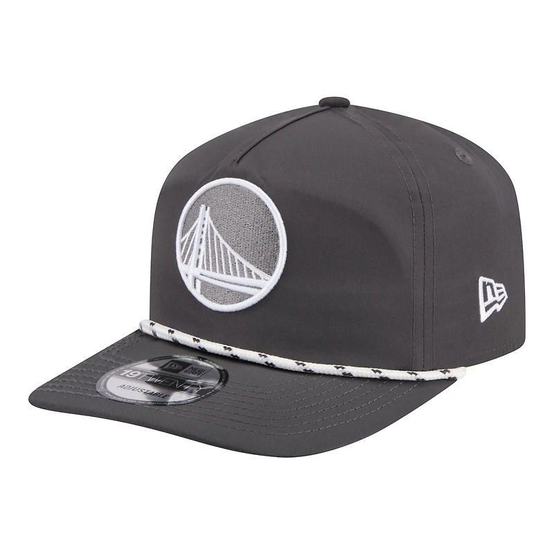 Men's New Era Graphite Golden State Warriors Tonal Rope 19TWENTY Adjustable Hat
