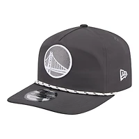 Men's New Era Graphite Golden State Warriors Tonal Rope 19TWENTY Adjustable Hat