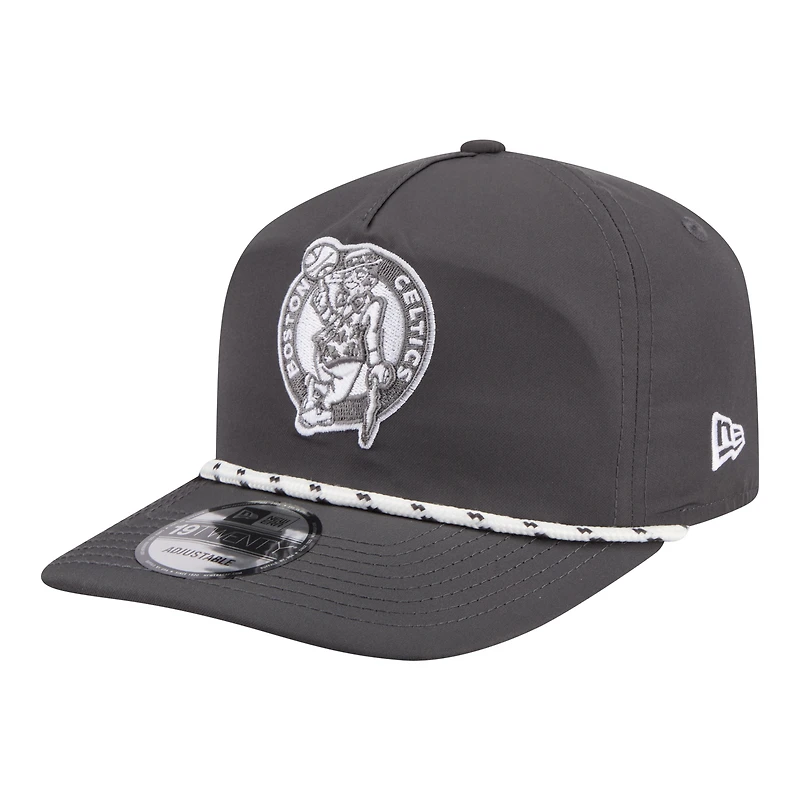 Men's New Era Graphite Boston Celtics Tonal Rope 19TWENTY Adjustable Hat