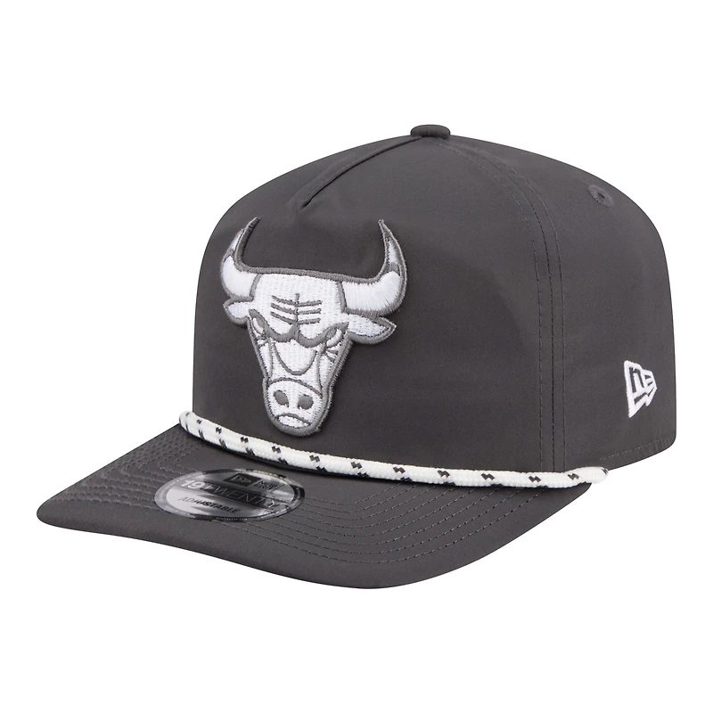 Men's New Era Graphite Chicago Bulls Tonal Rope 19TWENTY Adjustable Hat