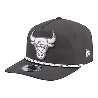 Men's New Era Graphite Chicago Bulls Tonal Rope 19TWENTY Adjustable Hat