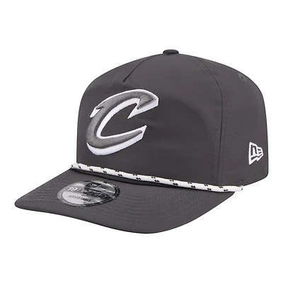 Men's New Era Graphite Cleveland Cavaliers Tonal Rope 19TWENTY Adjustable Hat