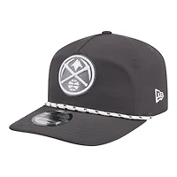 Men's New Era Graphite Denver Nuggets Tonal Rope 19TWENTY Adjustable Hat