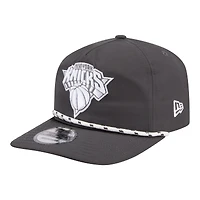 Men's New Era Graphite New York Knicks Tonal Rope 19TWENTY Adjustable Hat
