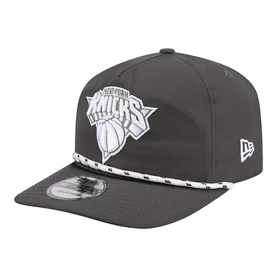 Men's New Era Graphite New York Knicks Tonal Rope 19TWENTY Adjustable Hat