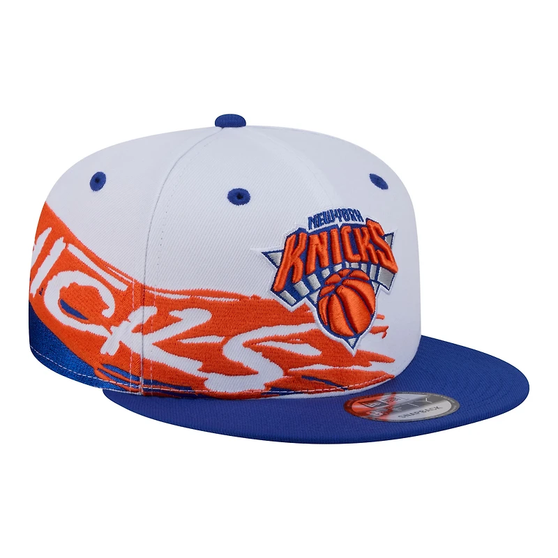 New Era  White/Blue New York Knicks Swept 9FIFTY Snapback Hat