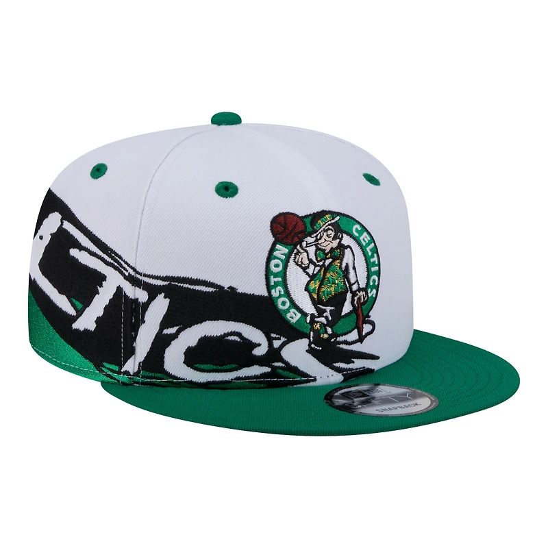 New Era  White/Kelly Green Boston Celtics Swept 9FIFTY Snapback Hat