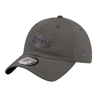Unisex New Era Charcoal Los Angeles Lakers Ripstop Casual Classic Adjustable Hat