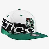 Youth New Era  White/Kelly Green Boston Celtics Swept 9FIFTY Snapback Hat