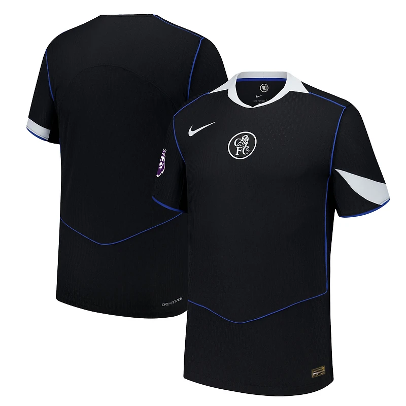 Men's Nike  Black Chelsea 2025/26 Third Authentic Jersey with Patch