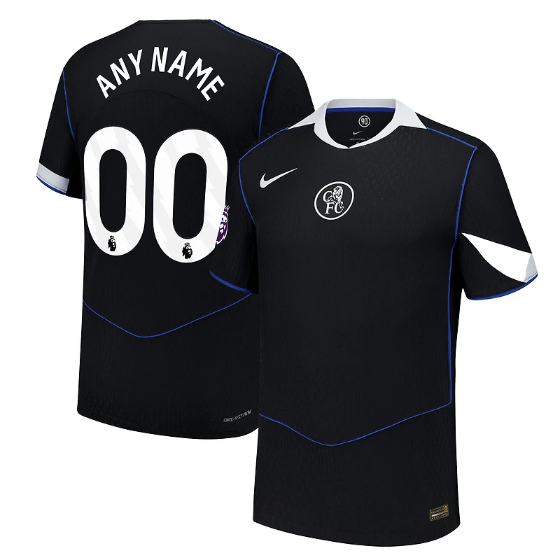 Men's Nike  Black Chelsea 2025/26 Third Authentic Custom Jersey