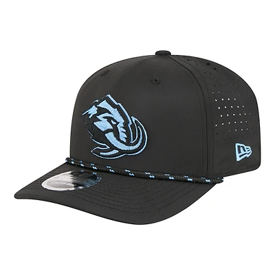 Men's New Era  Black Utah Mammoth Sport Vented 9SEVENTY Rope Adjustable Hat