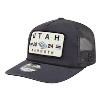 Men's New Era Charcoal Utah Mammoth Washed Patch 19TWENTY Trucker Adjustable Hat