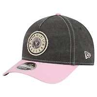 Men's New Era  Black Inter Miami CF Jersey Hook 9FORTY Adjustable Hat