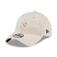 Men's New Era Beige LAFC Micro Team Logo 9TWENTY Adjustable Hat