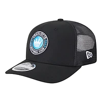 Men's New Era  Black Charlotte FC Jersey Hook 9SEVENTY Adjustable Hat