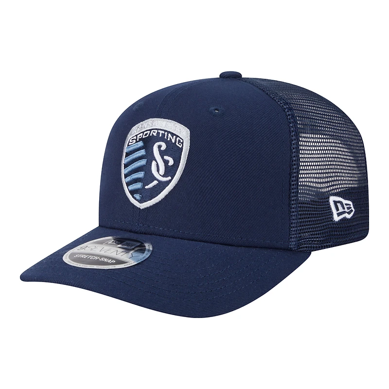 Men's New Era  Blue Sporting Kansas City Jersey Hook 9SEVENTY Adjustable Hat