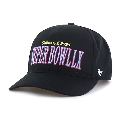 Men's '47 Black Super Bowl LX Adjustable Hitch Hat