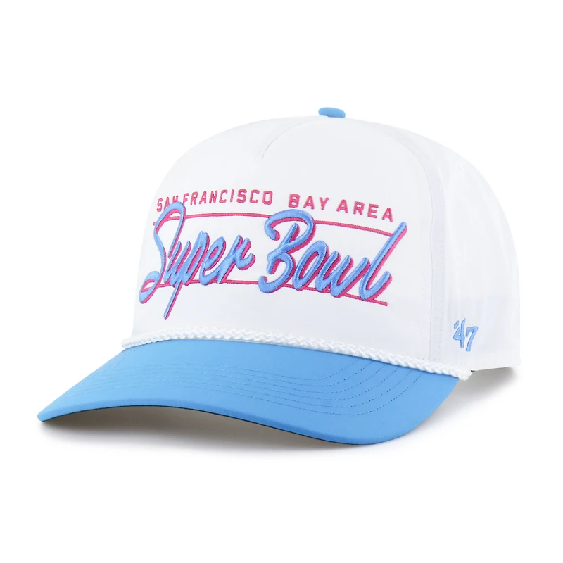 Men's '47 White Super Bowl LX Relaxed Adjustable Hitch Hat